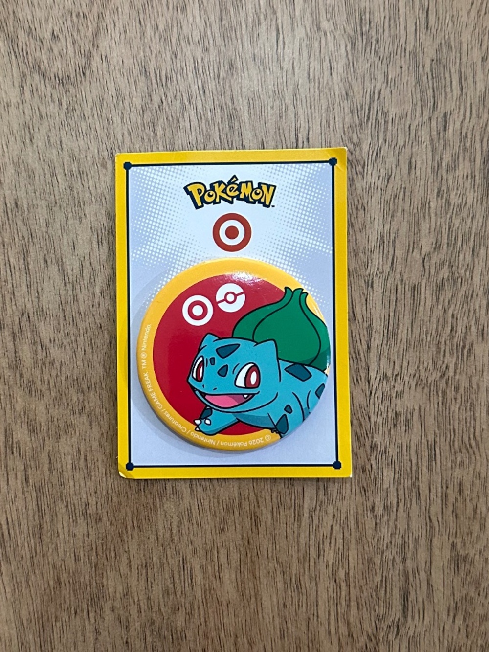 2026 Pokémon bulbasaur button Target Collaboration Exclusive Limited Edition